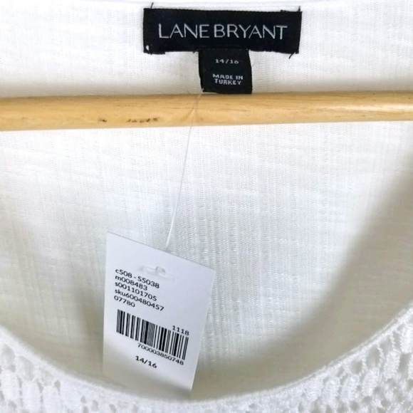 Lane Bryant Embroidered Eyelet Kimono Top 1287 - Picture 6 of 6